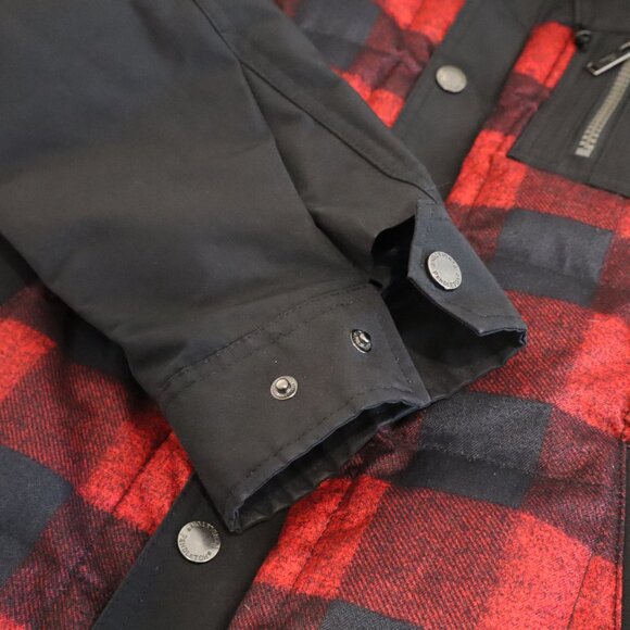 Pendleton Mens Red & Blk Buffalo Plaid Hooded 650 Down Water Resistant Coat Med - Picture 10 of 14
